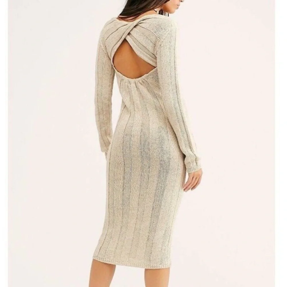 Free People Beach Long Sleeve Savannah Sweater Midi Dress